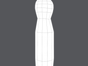 Medieval wooden toy doll 3D Модель