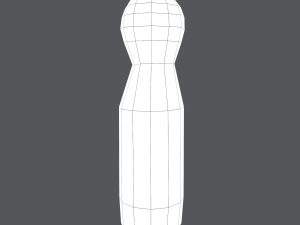 Medieval wooden toy doll 3D Модель