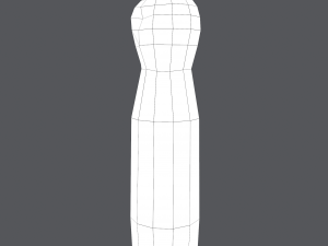 Medieval wooden toy doll 3D Модель