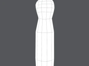 Medieval wooden toy doll 3D Model