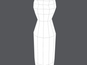Medieval wooden toy doll 3D Модель