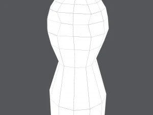 Medieval wooden toy doll 3D Model