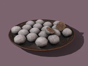 Bolas de biscoito donuts Modelo 3D