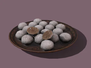 Donuts cookie balls 3D Model