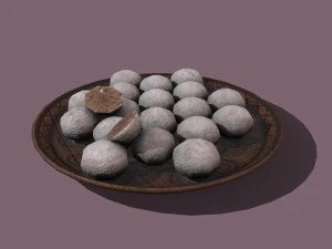 Donuts cookie balls 3D Model