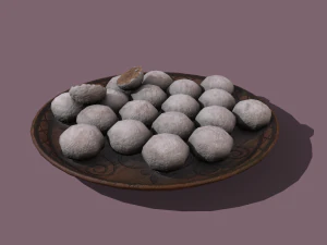 Donuts cookie balls 3D Model