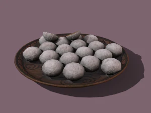 Donuts cookie balls 3D Model