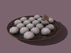 Donuts cookie balls 3D Model