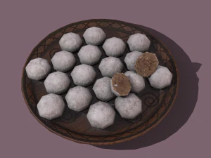 Donuts cookie balls 3D Model