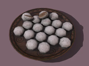 Donuts cookie balls 3D Model