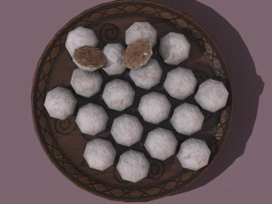 Donuts cookie balls 3D Model