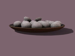 Donuts cookie balls 3D Model