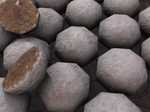 Donuts cookie balls 3D Model