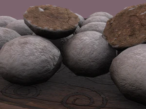 Donuts cookie balls 3D Model