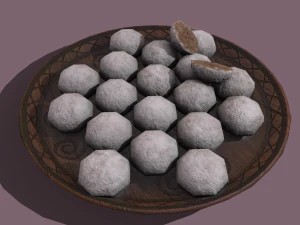 Donuts cookie balls 3D Model