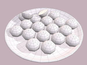 Donuts cookie balls 3D मॉडल