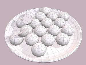 Donuts cookie balls 3D मॉडल