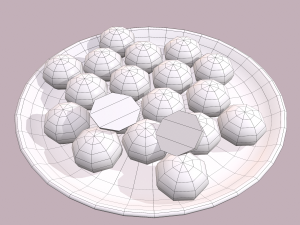 Donuts cookie balls 3D मॉडल