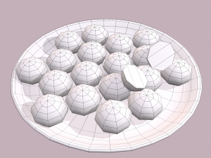 Donuts cookie balls 3D मॉडल