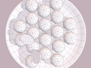 Donuts cookie balls 3D Model