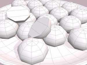Donuts cookie balls 3D मॉडल