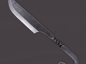 Medieval filleting knife 3D Model