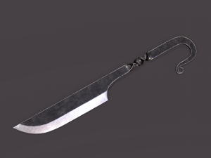 Medieval filleting knife 3D मॉडल