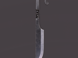 Medieval filleting knife 3D मॉडल
