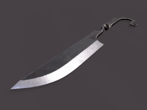 Medieval filleting knife 3D मॉडल