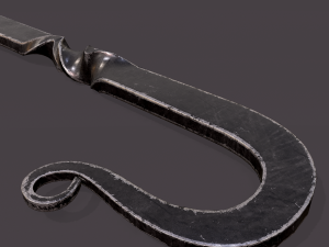 Medieval filleting knife 3D मॉडल