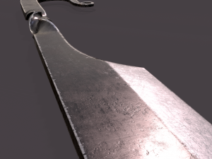 Medieval filleting knife 3D मॉडल