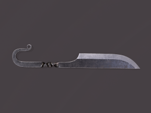 Medieval filleting knife 3D मॉडल