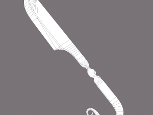 Medieval filleting knife 3D मॉडल