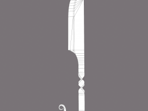 Medieval filleting knife 3D मॉडल