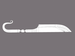 Medieval filleting knife 3D मॉडल