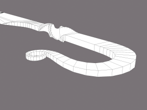 Medieval filleting knife 3D मॉडल