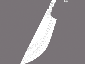 Medieval filleting knife 3D मॉडल