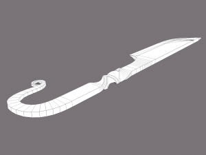 Medieval filleting knife 3D मॉडल