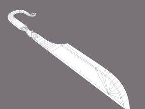 Medieval filleting knife 3D मॉडल
