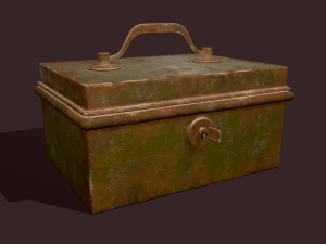 Metal storage box 3D Модель