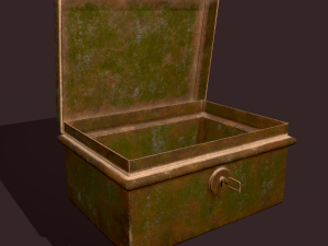 Metal storage box 3D Model