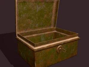 Metal storage box 3D Model