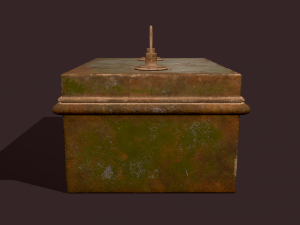 Metal storage box 3D Model