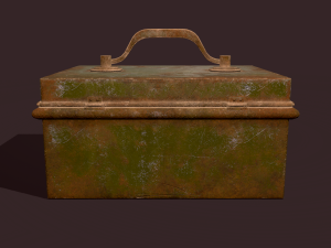 Metal storage box 3D Model