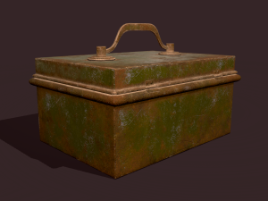 Metal storage box 3D Model