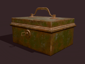 Metal storage box 3D Model