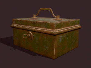 Metal storage box 3D Model