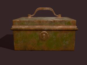 Metal storage box 3D Model
