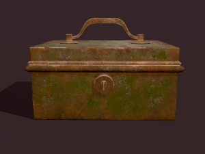 Metal storage box 3D Model