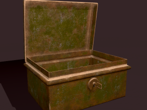 Metal storage box 3D Model